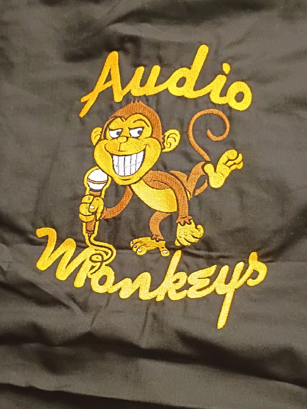 RedKap Work Shirt Men's Large Short Sleeve Black Gray "Audio Monkey" New w/Tags - Picture 4 of 10
